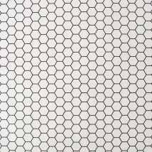 Contour - Vliestapete - hexagon lattice Weiss - 10m x 52cm