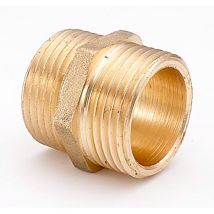 Contre-filetage 3/4" x 3/4" – Laiton – Raccord laiton – Filetage plomberie, Forme du raccord, Configuration raccord, Largeur, Longueur – Ehlis