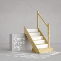 Mon Marché Déco - Contremarche - Blanc - Lot de 10