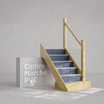 Mon Marché Déco - Contremarche - Kub bleu Pétrole - Lot de 5