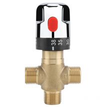Mélangeur thermostatique en laiton, tuyau de température de l'eau, contrôle du Thermostat du bassin - Jeffergarden