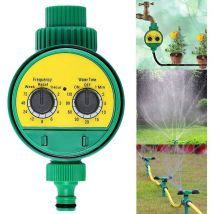 Contrôleur d'irrigation de jardin Minuteur d'arrosage automatique Contrôle d'irrigation alimenté par piles Pression d'eau réglable Pour jardins,