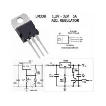Contrôleur intégré Lm338t 1.2-37v 5amp Lm338t