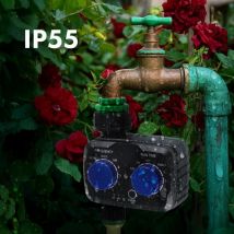 Greenblue - Green Blue Controlador Electrónico de Riego Control Preciso para el Riego del Jardín Frecuencia y Tiempo de Riego Ajustables Funciona con