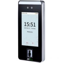 Contrôle d ́accès et de présence - Faciale, palmaire, empreinte digitale, carte em et code pin - 6.000 visages 200.000 registres - Écran 5' tactile