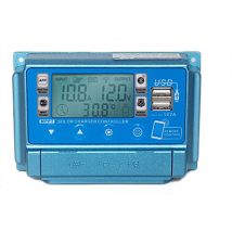 Contrôleur de chargeur solaire WiFi + bt 60A Contrôleurs mppt de charge 12V / 24V / 36V / 48V / 60V Affichage lcd Contrôleur de sortie double usb 5V