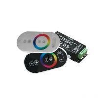 Kit completo di telecomando e controller nero per illuminazione rgb
