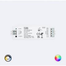 Ledkia - Contrôleur Variateur led de dernière génération 12/24V dc pour Ruban led Monochrome/CCT/RGB, compatible avec Télécommande rf