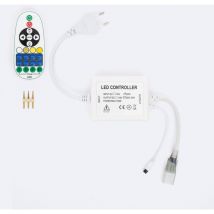 Contrôleur Variateur pour Ruban led cct 220V ac avec Contrôleur rf Blanc