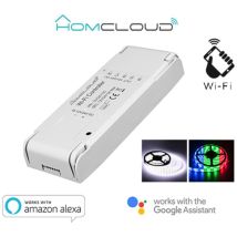 Controller Strisce LED Wi-Fi 12-24V RGB + White – 8A – 96-192W – HOMCLOUD