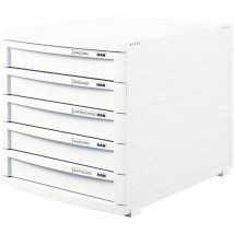 Han - Contur 1505-12 Cassettiera Bianco Din A4, Din B4, Din C4 Numero Cassetti: 5