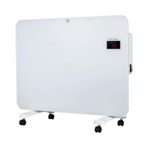 Optimeo - Radiateur convecteur 1500W blanc 3 niveaux de chauffage, fonction minuterie, télécommande, IPX4 waterproof
