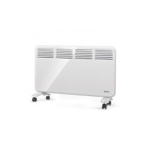 Convecteur mobile ou fixe Quickfix 2000 - 2000 W, Ultra plat, chauffage pour pièces de 20 à 30 m2, salle de bains, pieds inclus