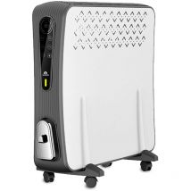 HJM VESUBIO2000i Convector electrónico 2000W con pantalla LCD en color blanco/gris