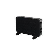 Tryun - Convector turbo c/termostato Tryum negro 2000W TY8007
