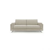 Canapé lit Odino canapé 3 places convertible beige 160 cm