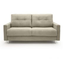 Canapé lit Rocky 3 places tissu beige 140 cm 35kg
