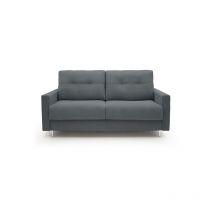 Canapé lit Rocky canapé convertible 3 places gris foncé 160cm
