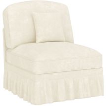 Windsor-sofa Ohne Armlehne Chenille Mit 1 Kissen - Weiß