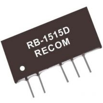 Convertisseur cc/cc pour circuits imprimés Recom RB-1205D Nbr. de sorties: 2 x 12 v/dc 5 v/dc, -5 v/dc 100 mA 1 w 1 pc(