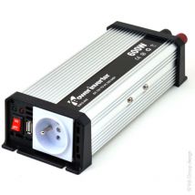 Convertisseur dc/ac 12/230V 300W pur-sinus Sotie pinces crocodiles et allume cigare - EM