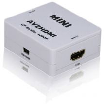 AV RCA zu HDMI Konverter 1080P – USB-Netzteil – Plug-and-Play – Kompatibel mit NTSC/PAL – Tragbar – 1x RCA-auf-HDMI-Adapter