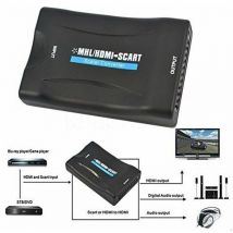 BS - Convertitore da hdmi a scart adattatore video audio stereo tv full hd
