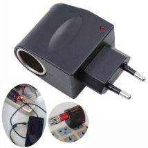 Rnemitery - Convertidor de tensión 230V a 12 v y 1000 mA - máx 12 vatios - adaptador para toma de mechero con enchufe - convertidor convertidor de