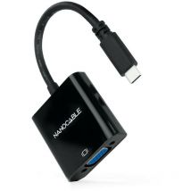 Convertitore Usb-c a Vga nero Nanocable 10.16.4101-bk