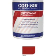 Coo-var - CooVar Suregrip Anti Slip Floor Paint - Tile Red - 1 Litre