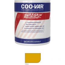 Coo-var - CooVar Suregrip Anti Slip Floor Paint - Yellow - 2.5 Litre