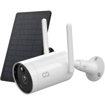 Cooau Außensicherheitskamera, Drahtlose Solarbetriebene Wiederaufladbare Batteriekamera Mit Solarpanel, 1080p Wifi Ip-überwachung Heimkameras, 