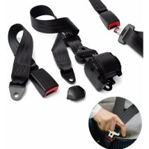 Coocheer - Ceinture de sécurité 3 points rétractable réglable universelle pour Go Kart Club Golf chariot véhicule camion