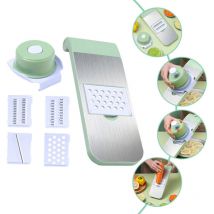 1 Jeu Coupe-légumes De Cuisine Spiraliseur, Manual Vegetable Potato Slicer, Inoxydable household Nourriture Machine De Découpe, 4 Lames Tranchantes