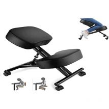 Sedia Ergonomica Inginocchiata, Tessuto, Nero, Stile Classico - Coocheer