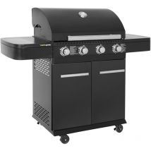 Cook'in Garden - Barbacoa de gas fyra con termómetro - 4 quemadores