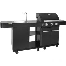 Cuisine extérieure modulable fyra - 3 brûleurs