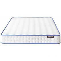 Visco Therapy - Cool Blue Comfort 1000 Pocket Spring Mattress with Comfort Foam Layers, 3D Knit Fabric Cover, Pressure Relief, 20cm Deep, Regular