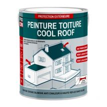 Cool roof - Peinture toiture anti chaleur, peinture blanche réfléchissante Procom ffffff 2.5 litres