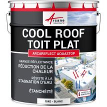 Arcane Industries - Cool roof toit plat terrasse réfléchissante - 15 kg Blanc
