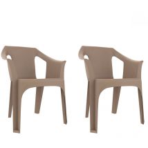 garbar COOL Set 2 Silla Con Brazos Interior, Exterior Arena