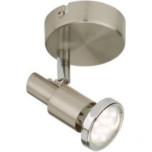Faretto led a parete Briloner cool 3w gu10 nickel