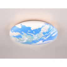 Reality Leuchten - Coole Led Deckenleuchte Terra Mit Weltkugelcover Aus Kunststoff, Ø 37cm