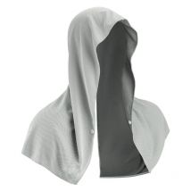 Tlily - Cooling Hoodie Towel,Cooling Towels for Neck and Face,for Sauna Yoga Camping Workout Gray