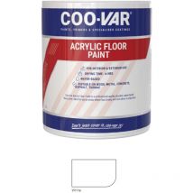 CooVar Acrylic Floor Paint - White - 2.5 Litre