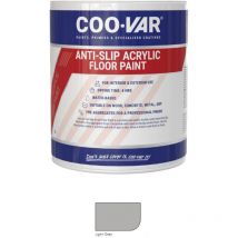 CooVar Anti Slip Acrylic Floor Paint - Light Grey - 2.5 Litre
