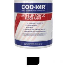 Coo-var - CooVar Anti Slip Acrylic Floor Paint - Black - 2.5 Litre
