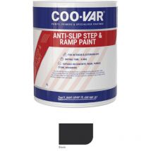 CooVar Anti Slip Step and Ramp Paint - Black - 1 Litre
