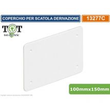 Coperchio Rettangolare Con Viti 100x150mm Per Scatola Di Derivazione