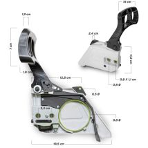 Greencut – Coperchio con maniglia freno motosega 62cc – Ricambi compatibili con GS620X, GS610X, MT620, GS650X, GS6200